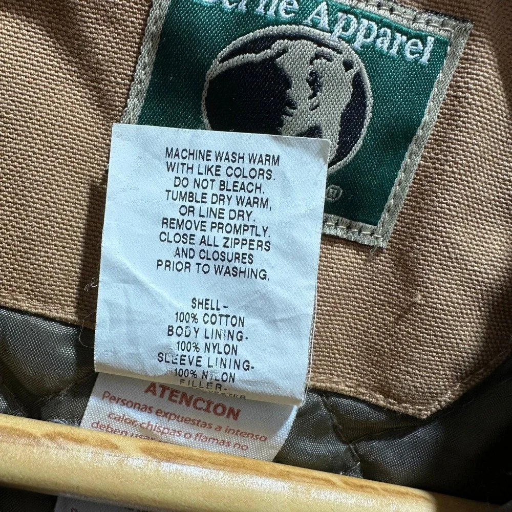 Berne Insulated Coveralls Medium Short Heavyweight Workwear Brown